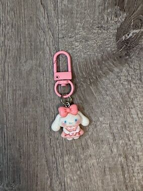 Sanrio Pink Cinnamoroll Bow Charm Key Clip